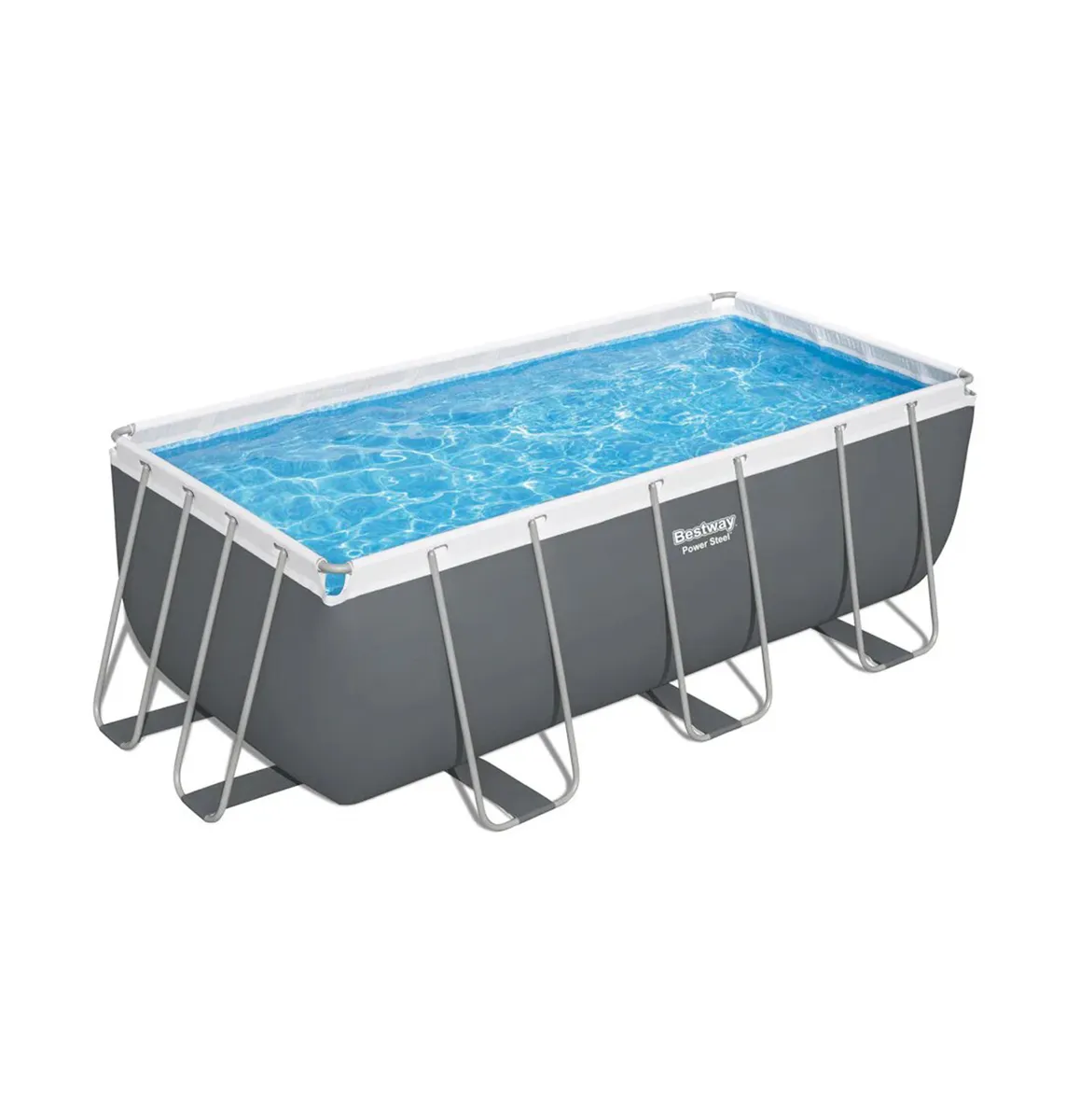 PISCINE BESTWAY POWER STEEL RECTANGULAIRE 4,12x2,01x1,22 M